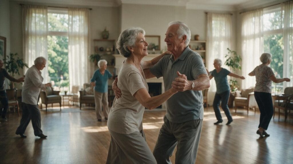 Dançar faz bem? Conheça 7 benefícios que vão além de queimar calorias 6 A dança pode associar atividade física, aprendizagem motora e estímulos relacionados ao equilíbrio durante o envelhecimento.